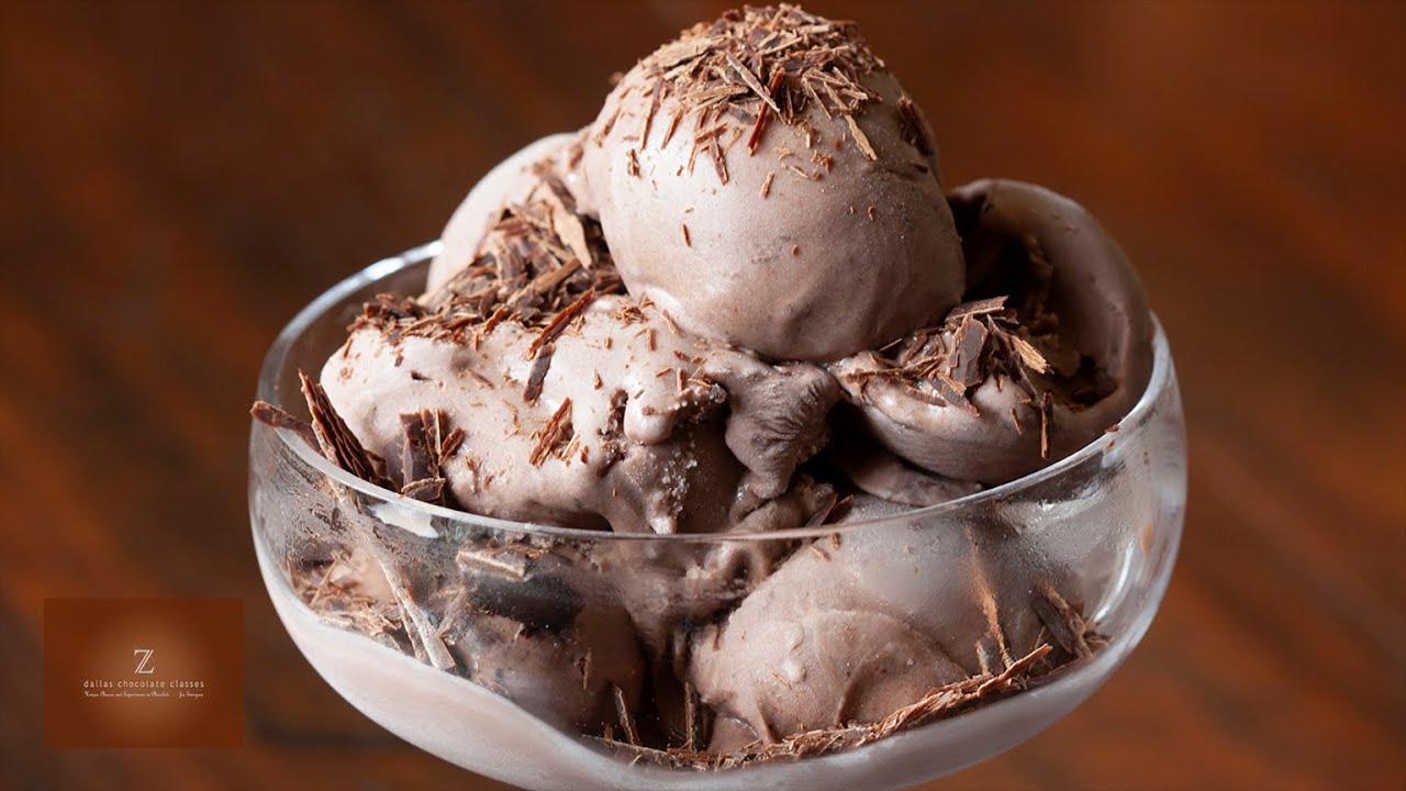 EASY Homemade Chocolate Ice Cream Recipe using Creme Fraiche (no ice cream machine)
