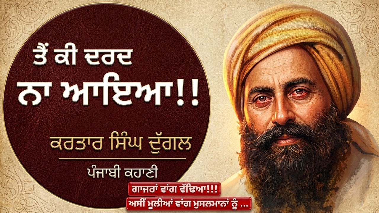 ਤੈਂ ਕੀ ਦਰਦ ਨਾ ਆਇਆ- ਕਰਤਾਰ ਸਿੰਘ ਦੁੱਗਲ | Tain Ki Dard Na Aya- Kartar Singh Duggal | Punjabi Stories