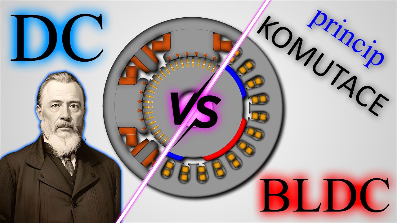 DC vs BLDC motor (vysvětlení principu komutace stejnosměrných motorů)