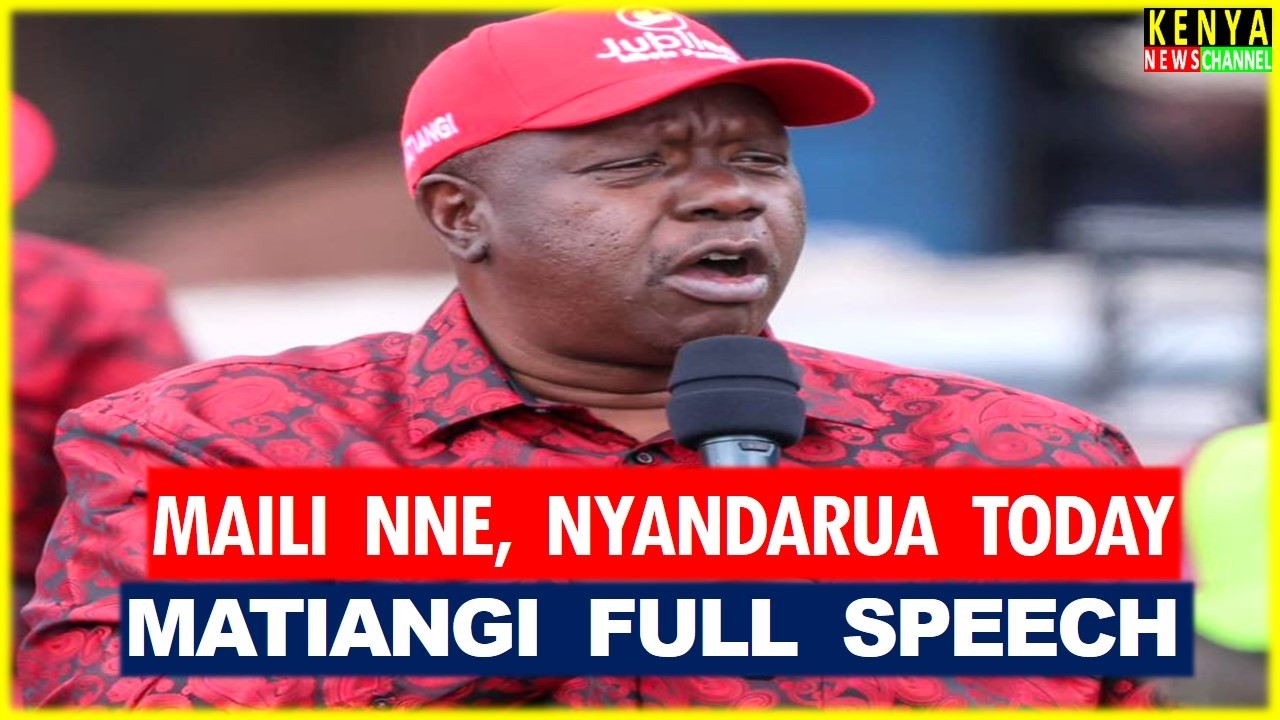 Matiangi ON FIRE as he Destroys Ruto today at Maili Nne Nyandarua with Gachagua & Kalonzo