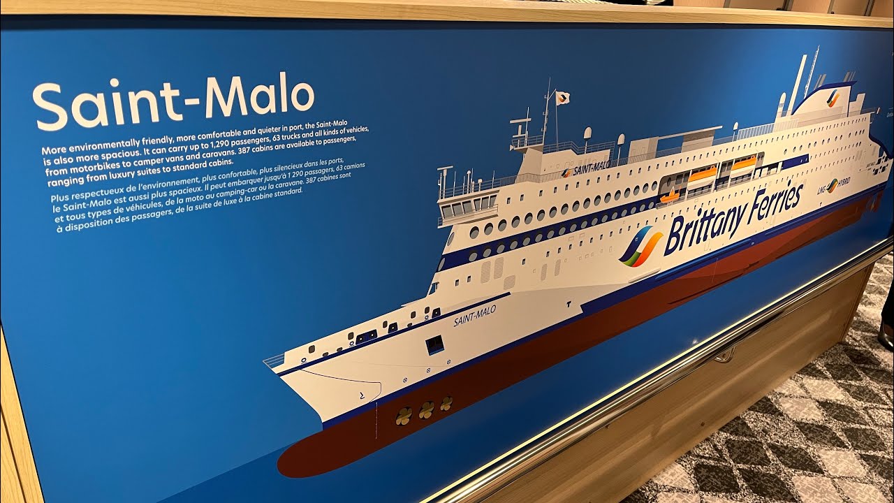 Full ship tour of Brittany Ferries Brand new Sant Malo