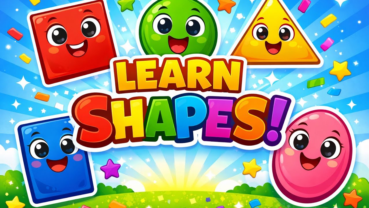 SHAPES | Learn shapes | square, circle, triangle, rectangle and oval