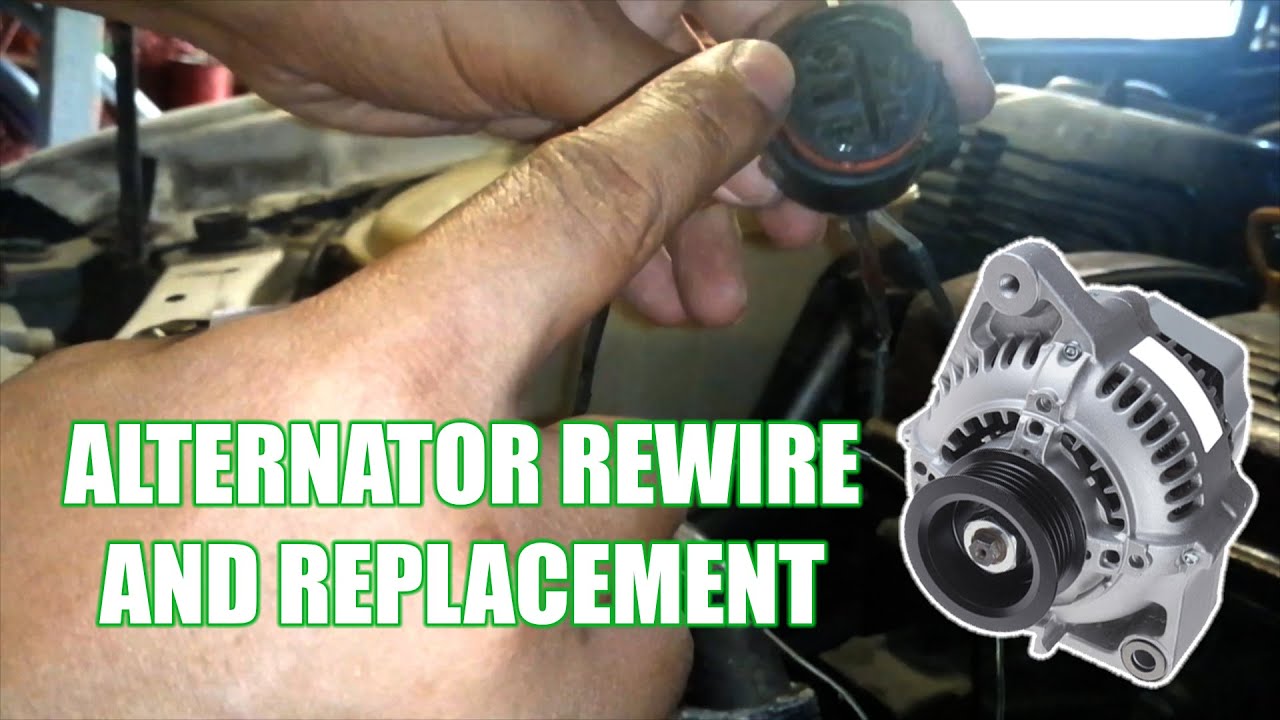 1998 Corolla Alternator Rewire and Replacement | TAGALOG