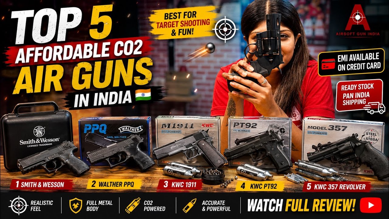 🔥 TOP 5 Affordable CO2 Air Guns In India 🇮🇳 Right Now! 🔥