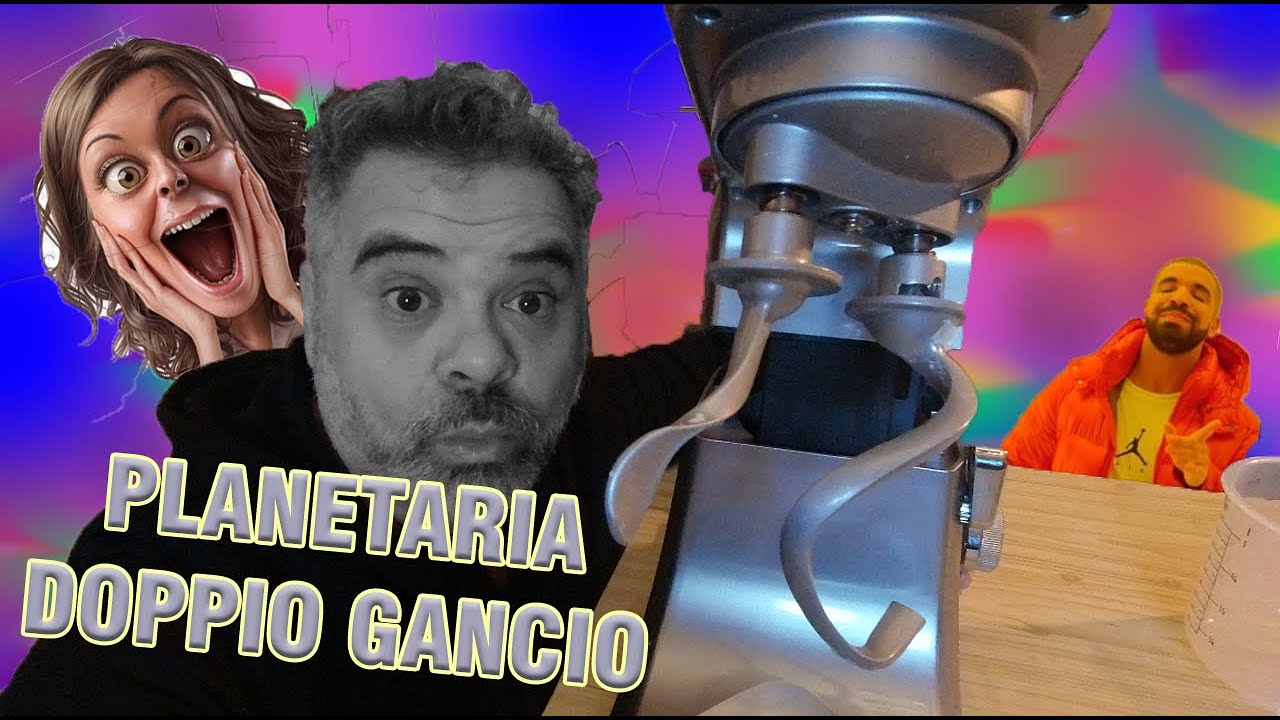 IMPASTATRICE PLANETARIA PER PIZZA A DOPPIO GANCIO