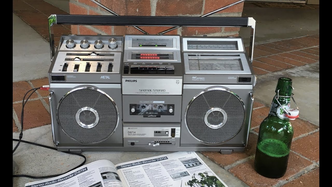 Reli's Radios: Philips D8714 vintage boombox ghettoblaster from 1981