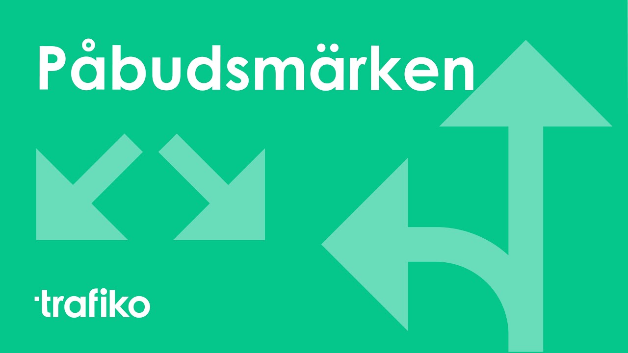 Vägmärken: Påbudsmärken | Trafiko