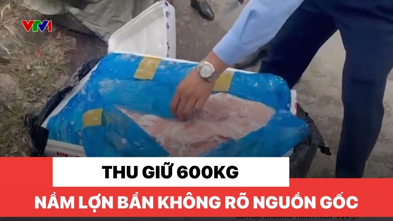Thu giữ 600kg nầm lợn bẩn không rõ nguồn gốc