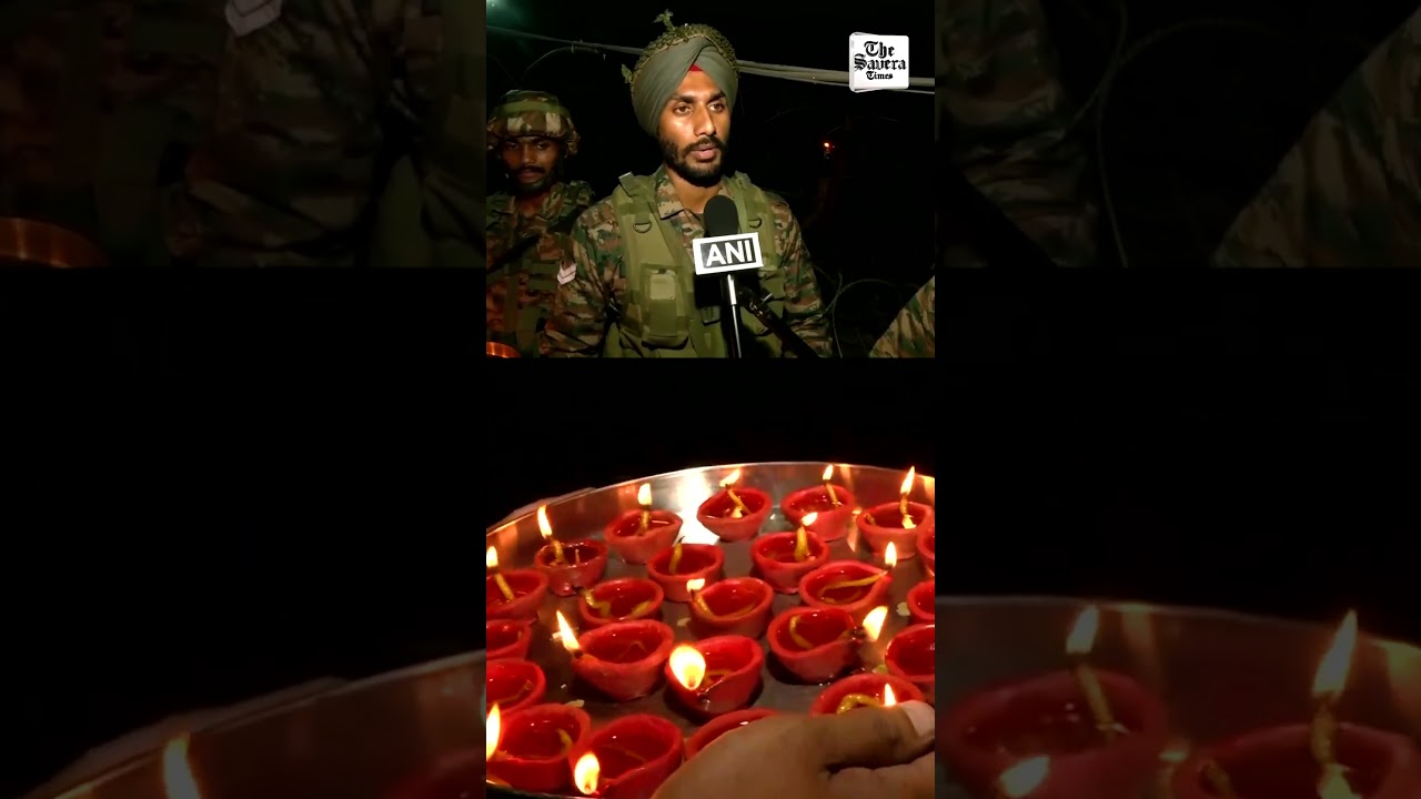 J&K: Indian Army soldiers celebrate Diwali along LoC in Akhnoor Sector