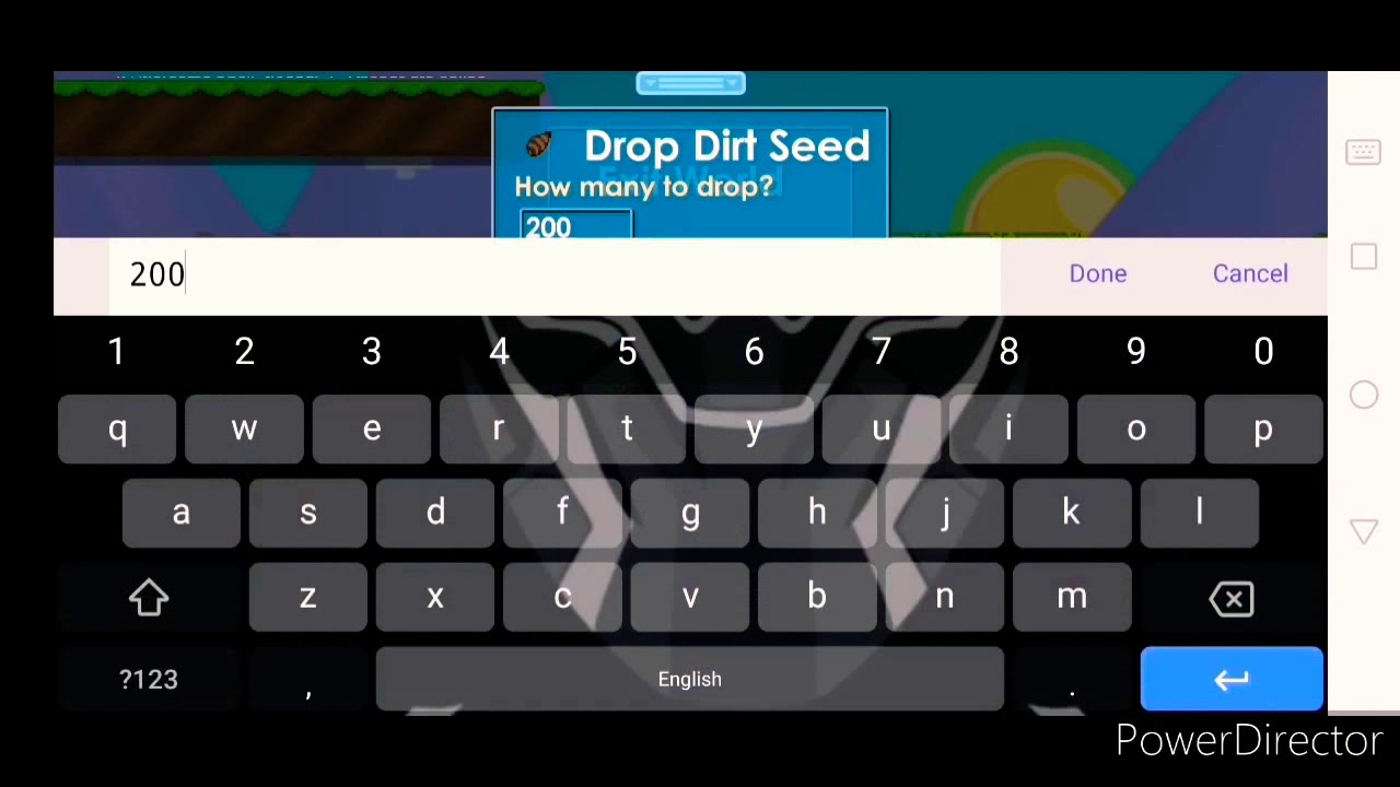 I duplicate 200dirt seeds and the seeds can't plant at growtopia