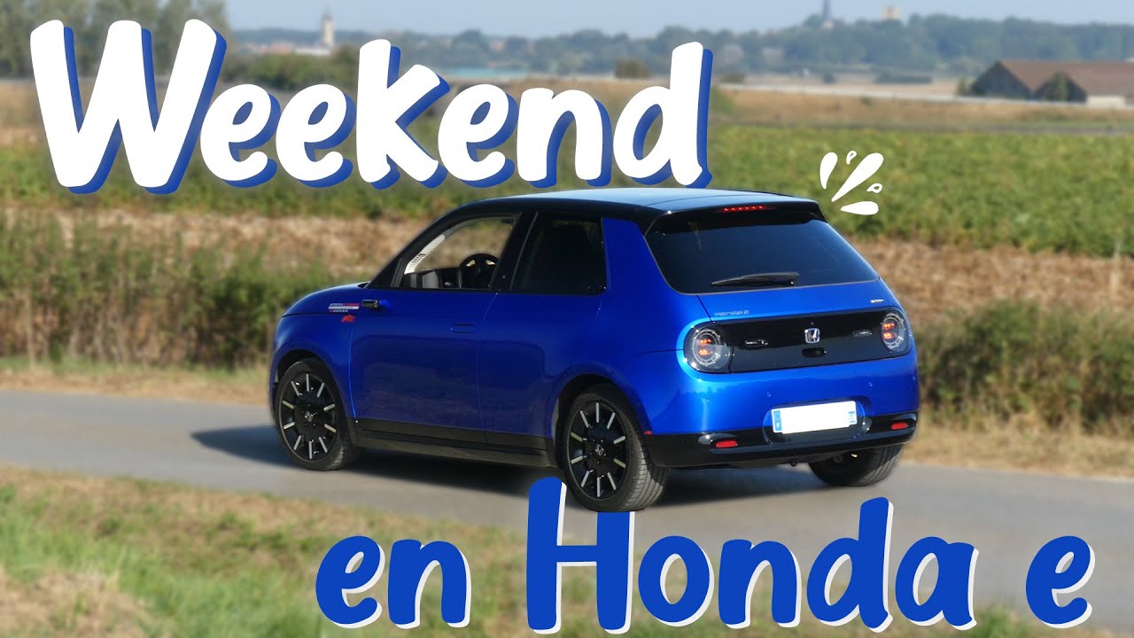 Un weekend en Honda E ! (autonomie, consommation et bilan)