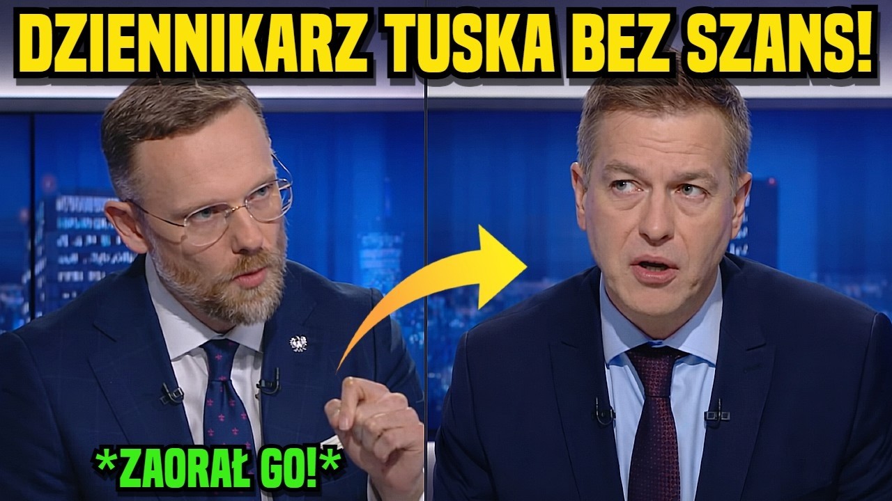 DZIENNIKARZ TUSKA DOSTAŁ PRAWIDZĄ LEKCJĘ OD BOGUCKIEGO!