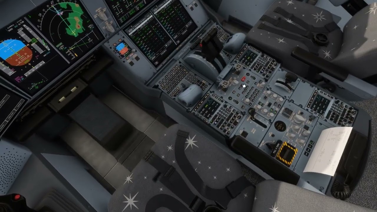 Landing in Bali with Low Visibility