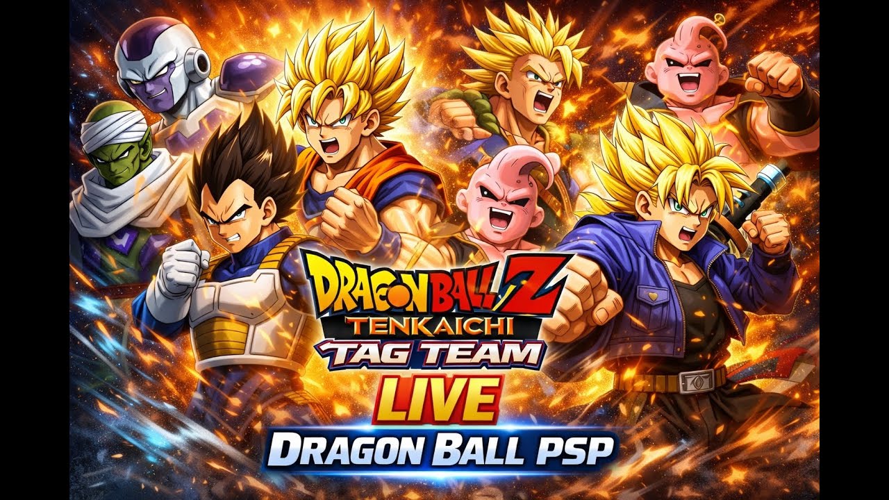 TENKAICHI TAG TEAM AO VIVO | LUTAS ÉPICAS NO DRAGON BALL Z PSP