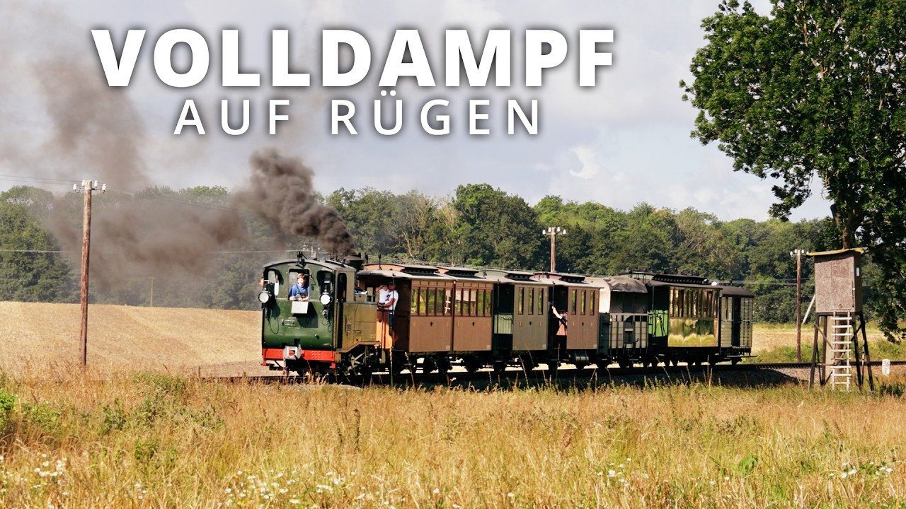 Volldampf auf Rügen mit der I K Nr. 54 und dem I K Zug im Sommer 2024