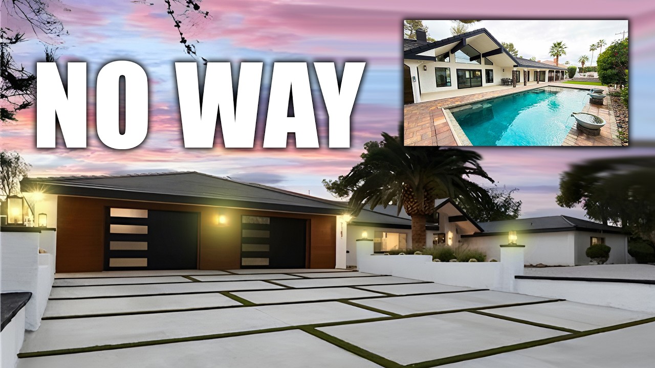 Las Vegas Single Story Ranch Home | Sparkling Oasis Style Private Pool | No Rear Neighbor | For Sale