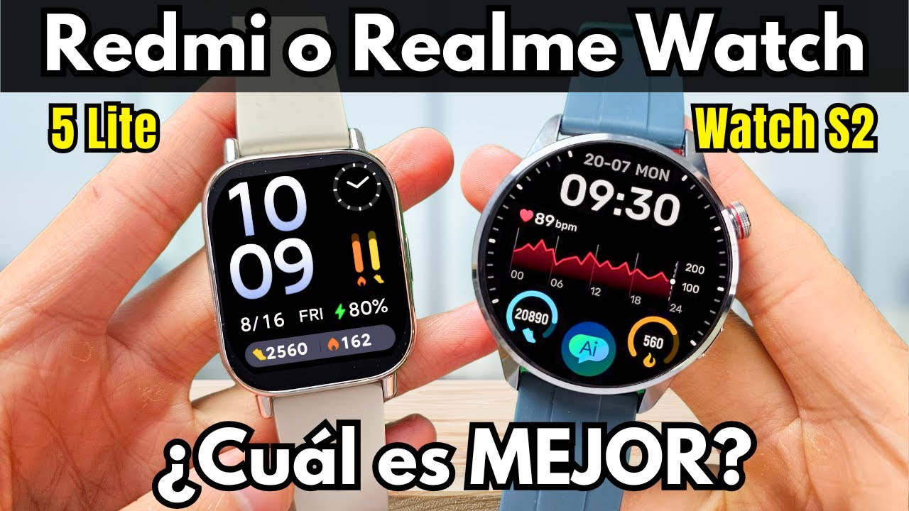 💥 Redmi Watch 5 Lite vs Realme Watch S2 ¿Cuál es el MEJOR por su Precio? ¡Comparativa COMPLETA!