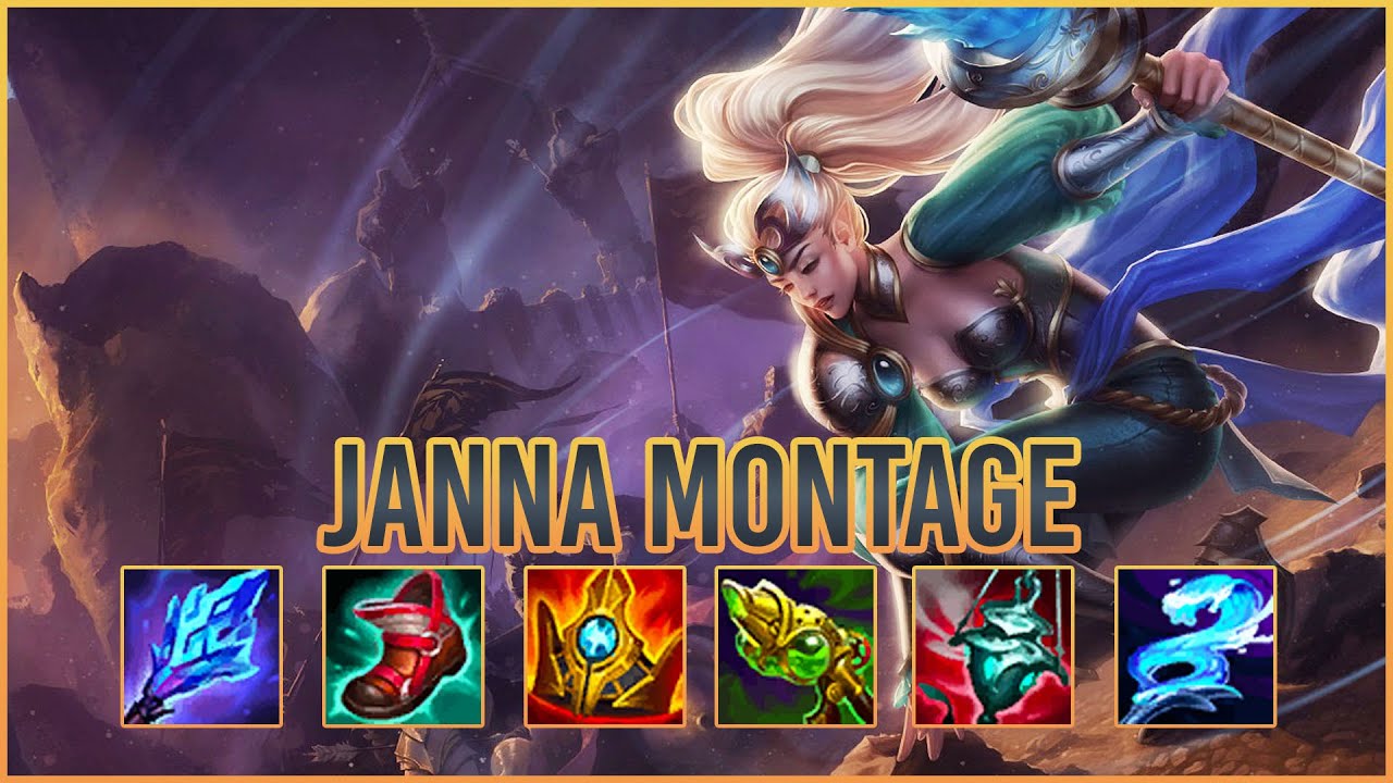 Janna Montage - Lol Best Janna Montage S12!