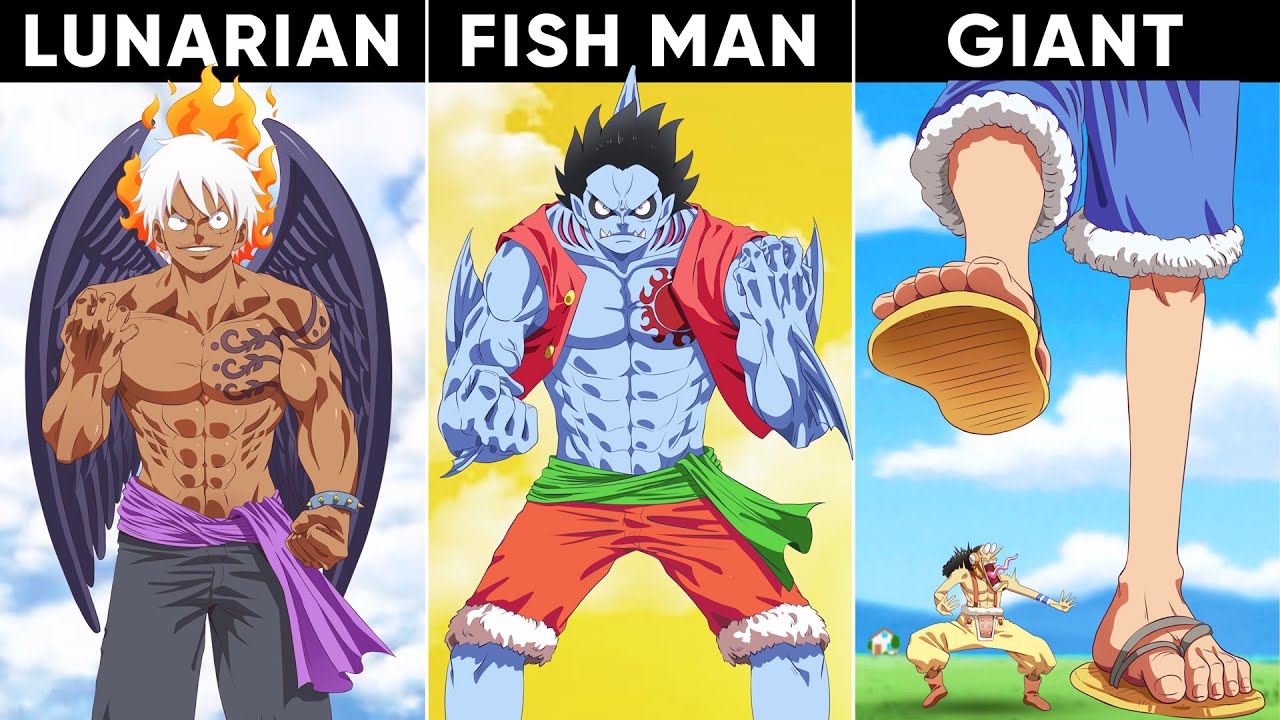 What if Luffy Was Born A Different Race? (Giant, Lunarian, Fishman)