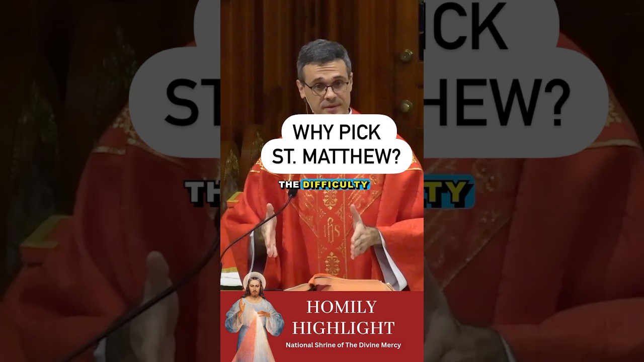 Why did Jesus pick St. Matthew? #discipleship #disciple #bible #scripture #homily #homilyhighlights