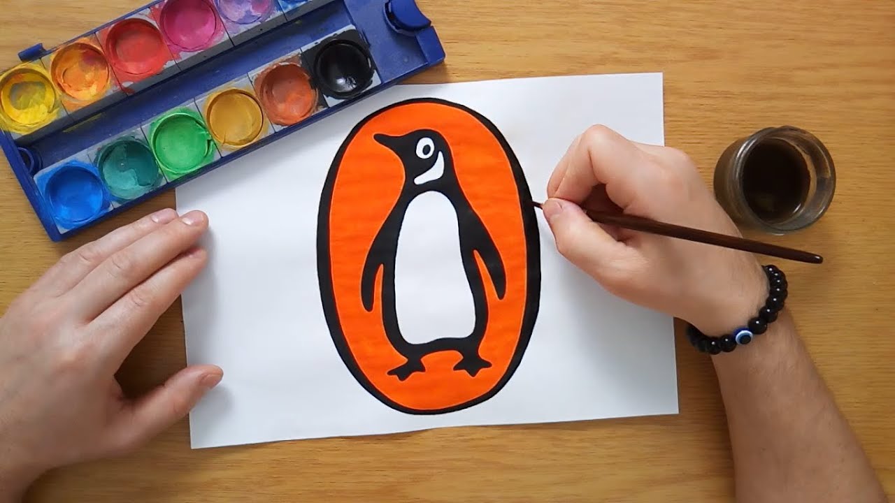 How to draw the Penguin Books logo
