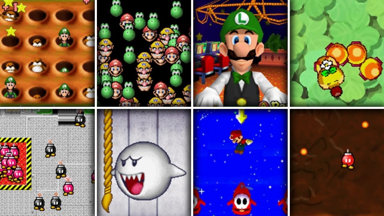 New Super Mario Bros - All Minigames