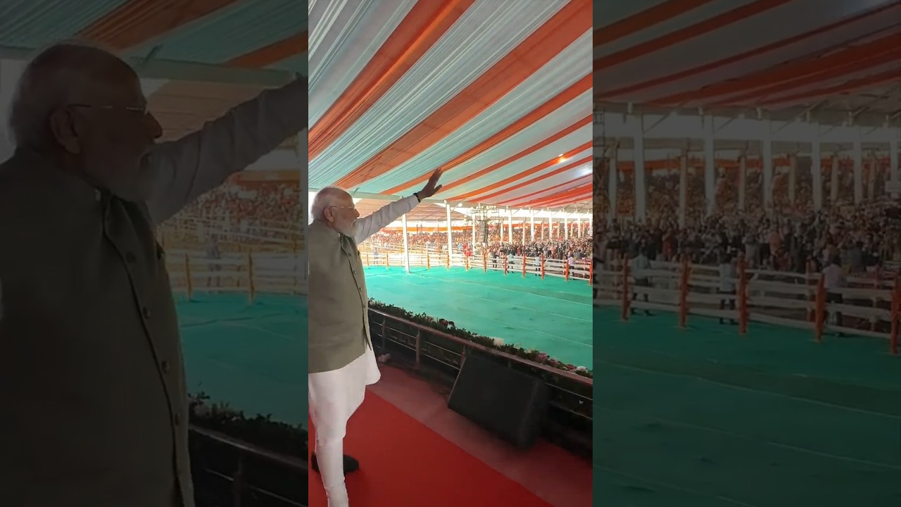Euphoric atmosphere at PM Modi&rsquo;s rally in Singur! West Bengal is with the BJP