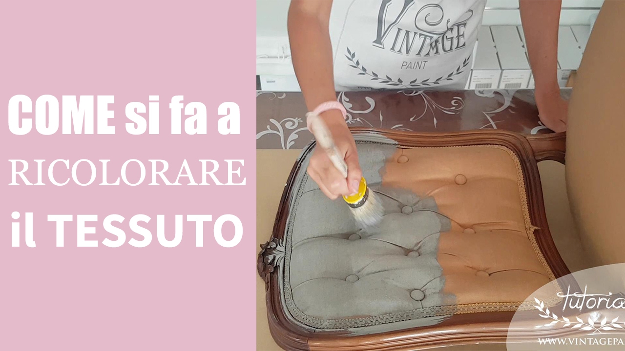Colorare il tessuto con la Vintage chalk Paint