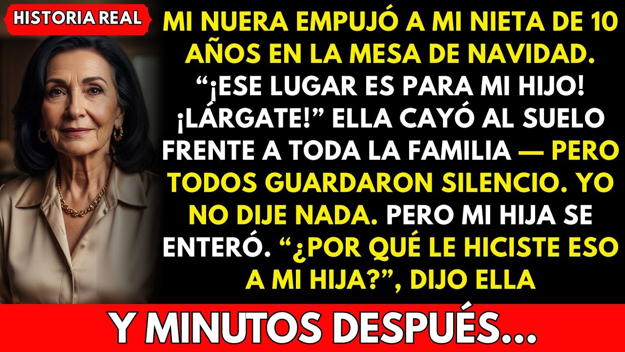 Mi nuera empujó a mi nieta de 10 años hacia la mesa de Navidad. 