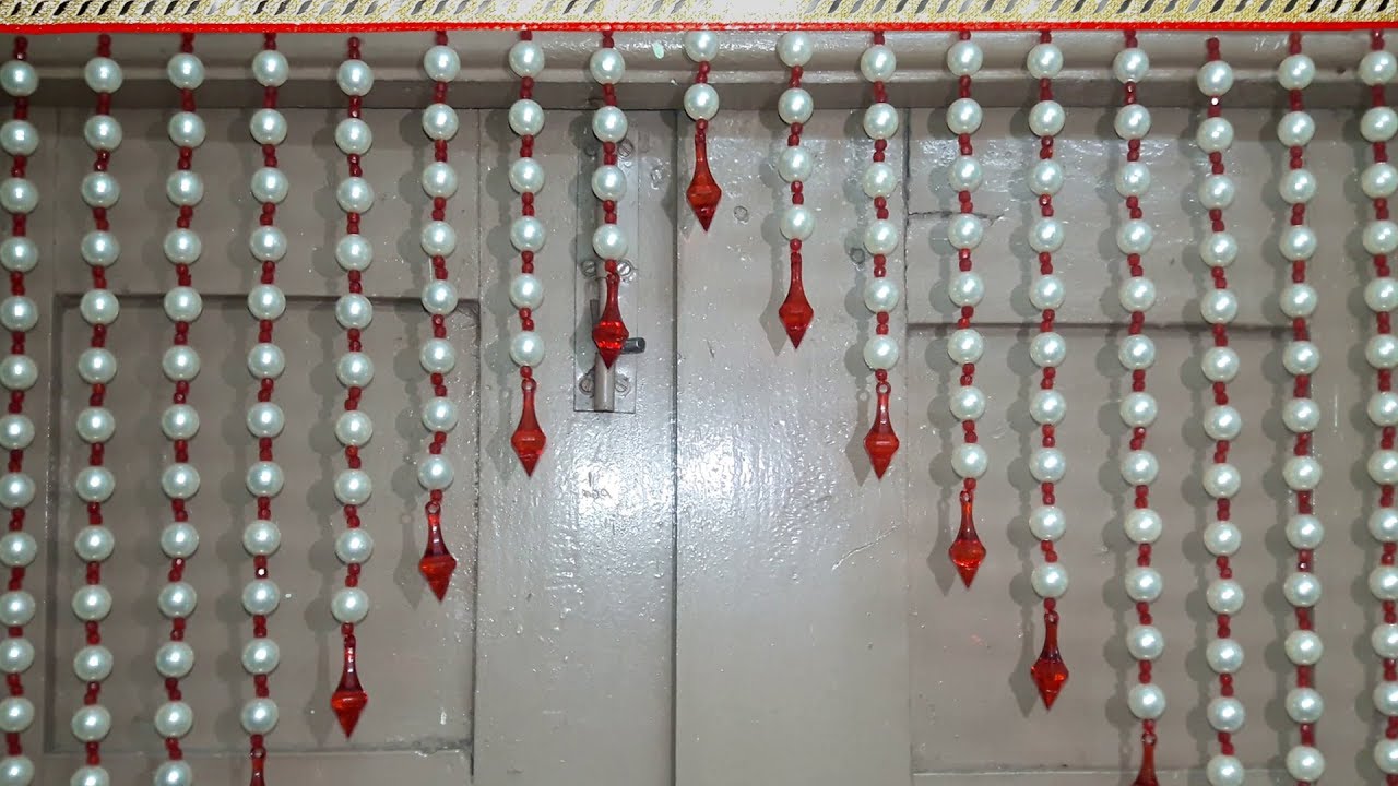 PEARL BEADED TORAN | DIY BEAUTIFUL DOOR HANGING TORAN MAKING