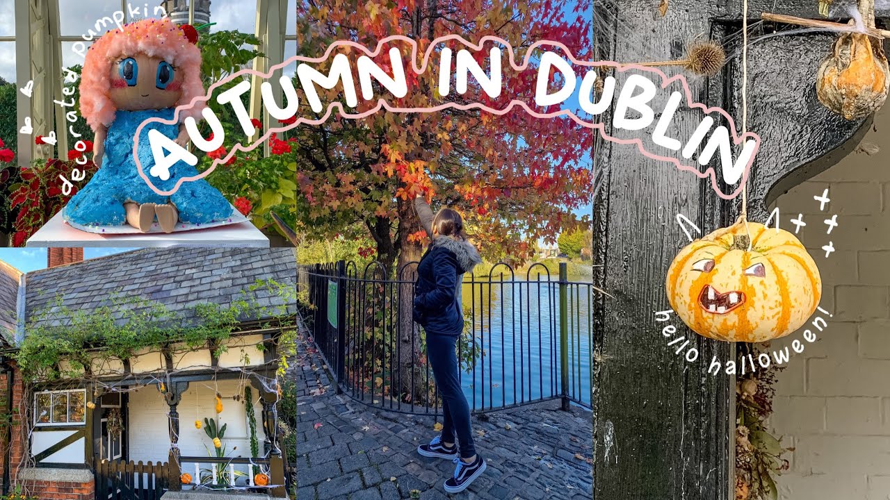 autumn in dublin🍁: parks, botanic gardens, decorated pumpkins🎃 & halloween celebration | ricci rea