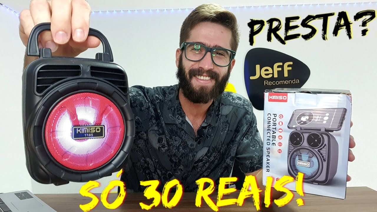 Caixa de Som KIMISO KMS-1182/KMS 1185/ KMS-1186/ KMS-1181/ KMS-1188: É  Boa? Vale a pena? (Unboxing)
