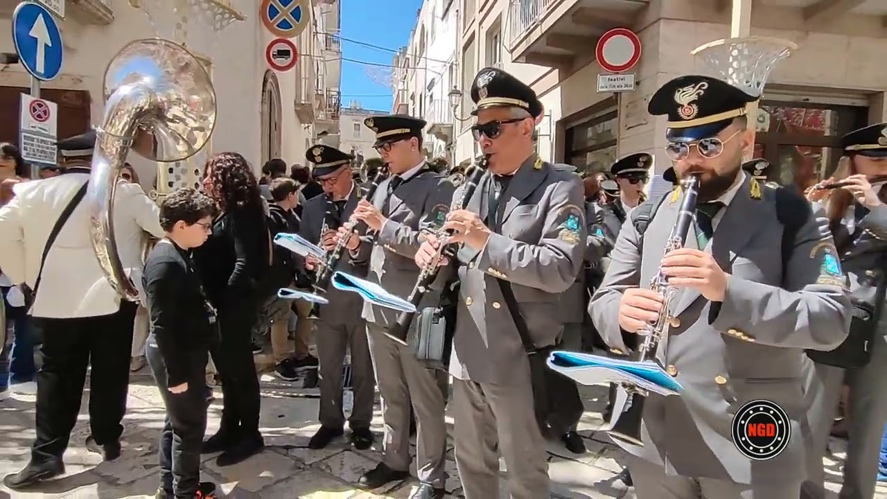 Marcia La Ciociara Banda di Ailano 28/4/24 Castellana Grotte Processione di Gala
