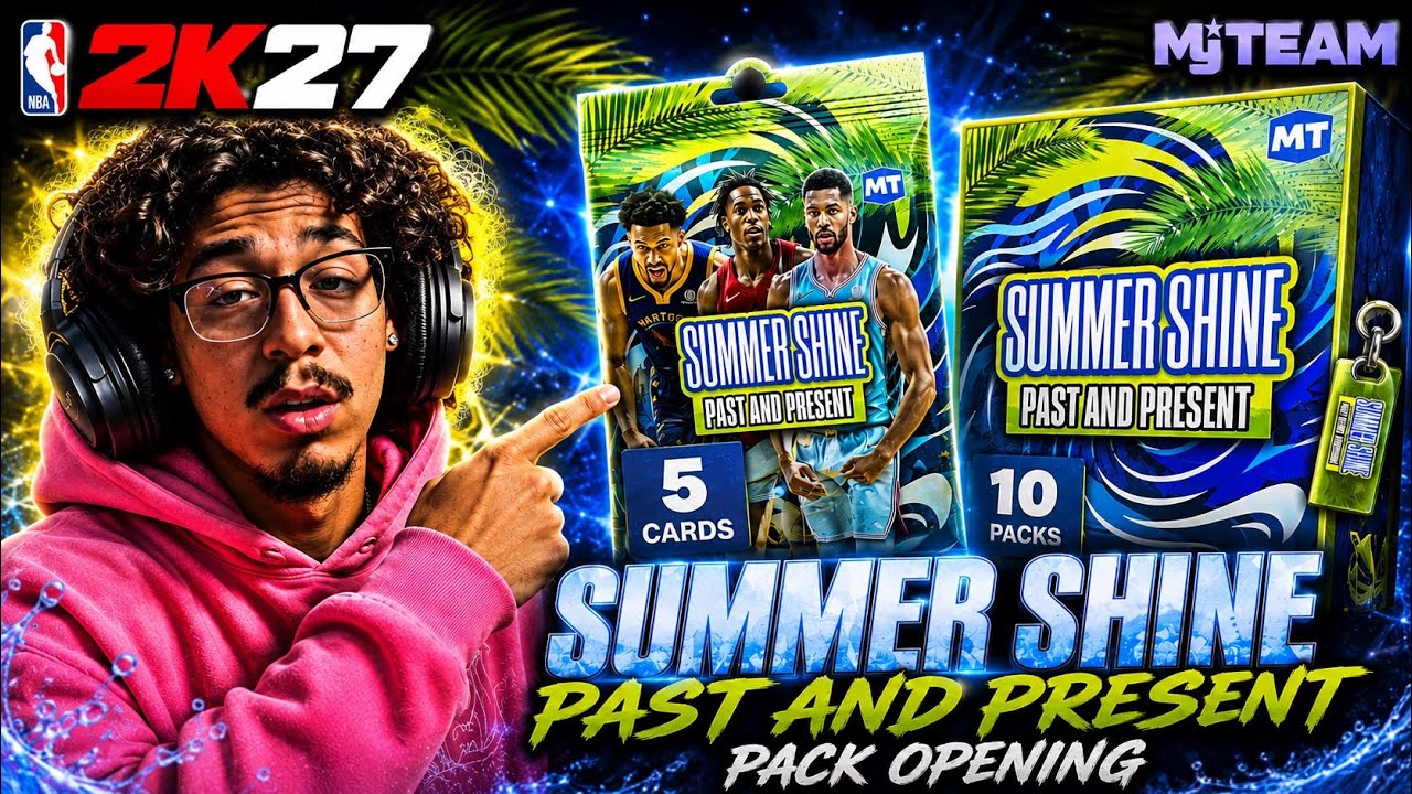 SUMMER SHINE Pack Opening for Galaxy Opal Caleb Wilson! NBA 2K27 Myteam