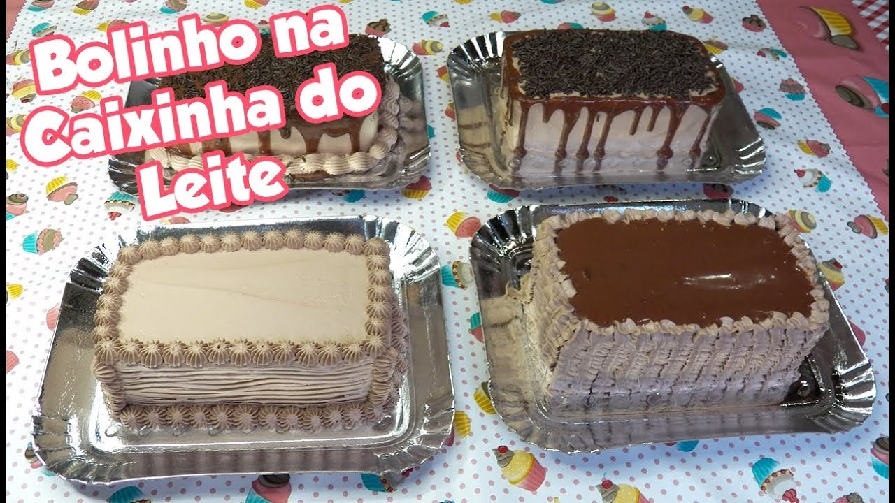 BOLO NA CAIXINHA DO LEITE - 1 MASSA 5 BOLINHOS - Bru na Cozinha
