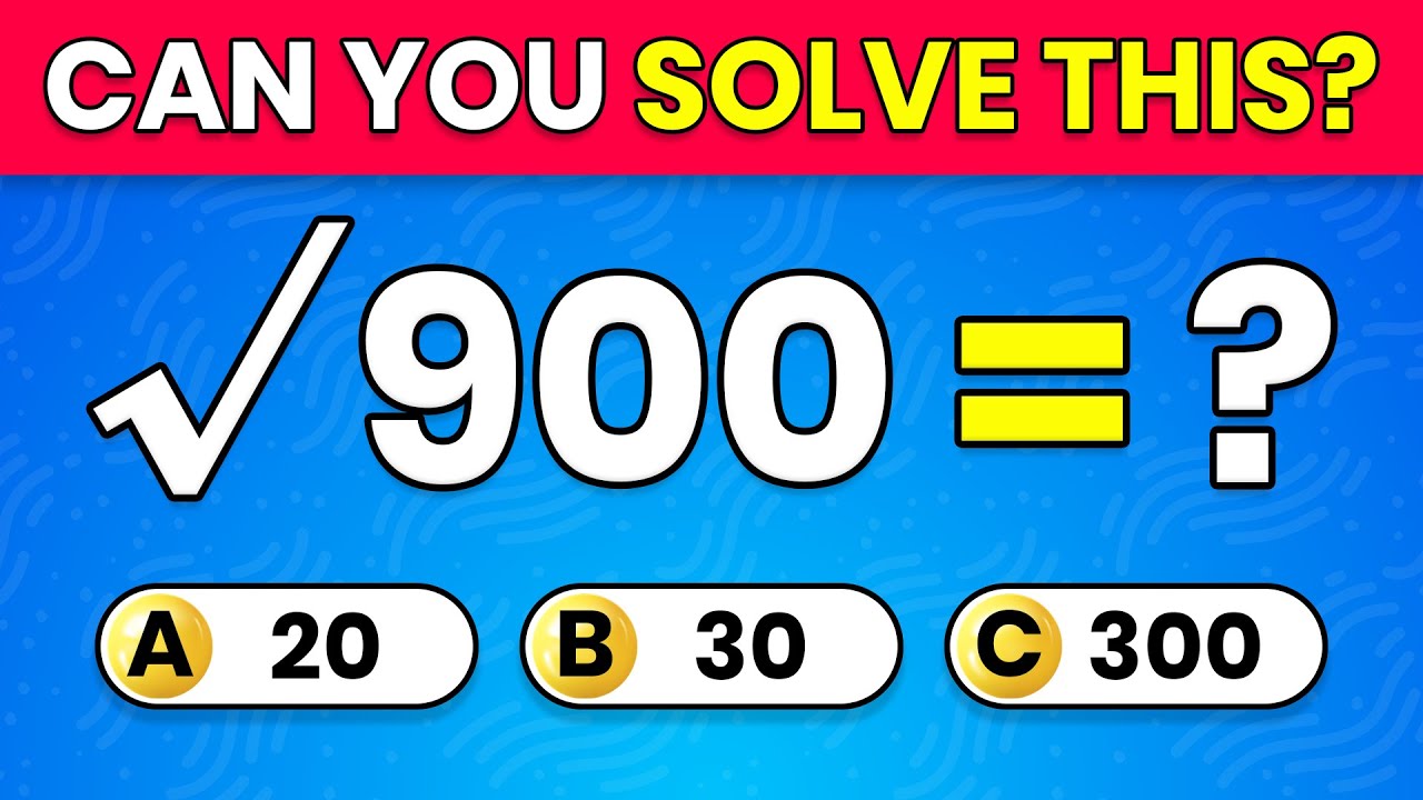 🔥 50 Harder Math Quiz Questions | Advanced Mental Math Challenge 🧠