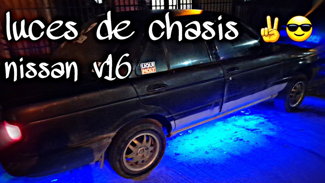 luces de chasis exteriores con tiras led (buena iluminacion) nissan V16,B13,tsuru...