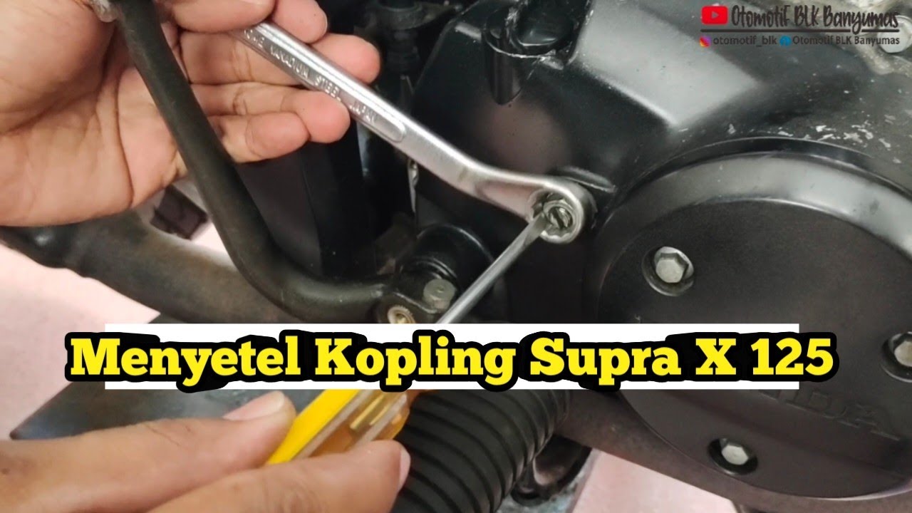 Cara mengecek dan menyetel kopling Supra X 125