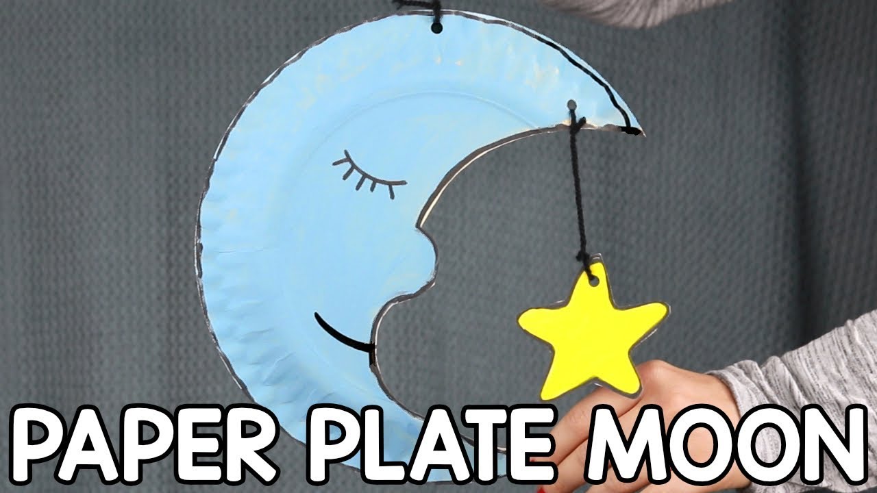 Moon Paper Plate Craft for Kids
