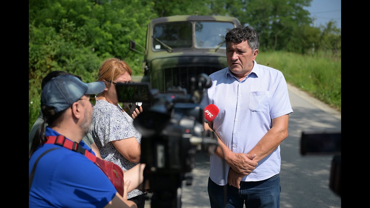 Načelnik štaba za vanredne situacije G. Milanovca Milorad Dimitrijević // Pomoć VS u vodosnabdevanju