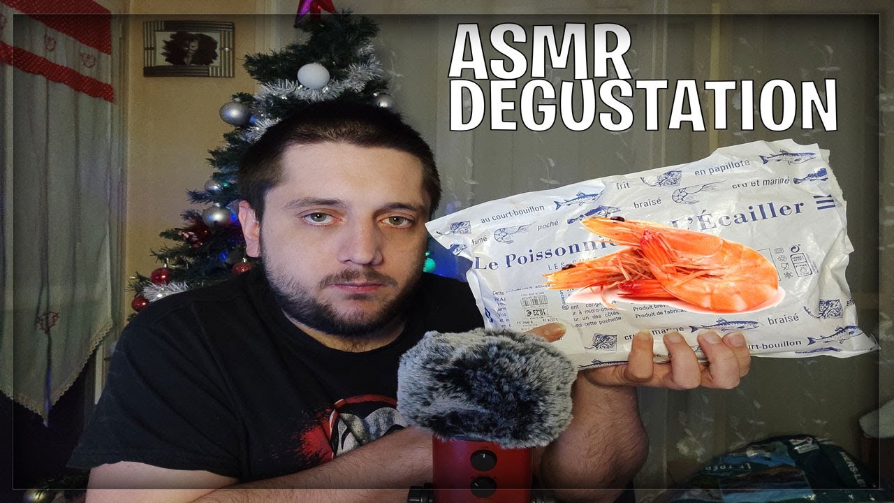ASMR FR : DEGUSTATION DE CREVETTES ROSE
