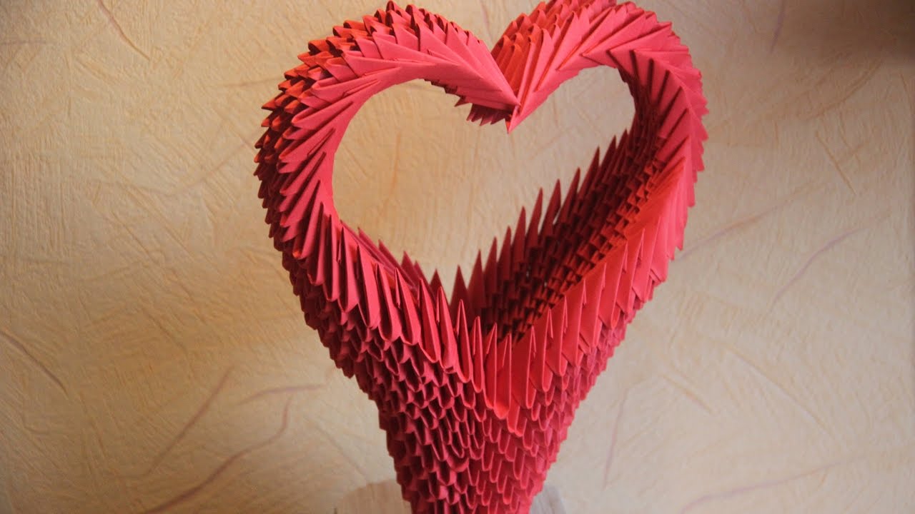 #30 Koszyk w kształcie Serca - Origami modułowe