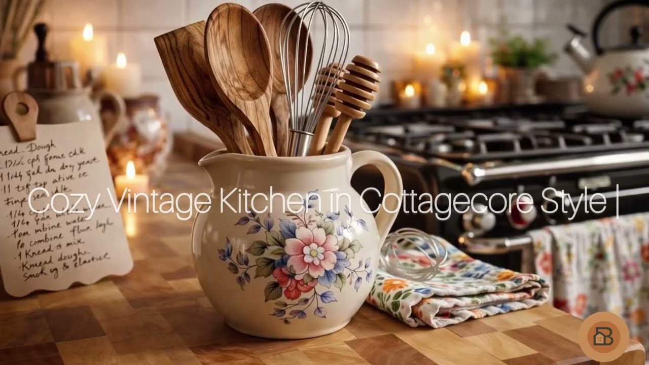 Cozy Vintage Kitchen in Cottagecore Style | Grandma’s Atmosphere and Warm Decor