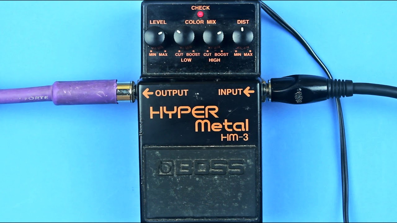BOSS HYPER Metal HM-3 pedal demo