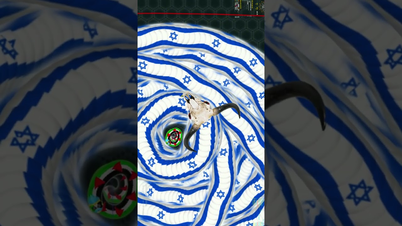 WORMATE.IO - Biggest Israeli Noob Snake Vs Pro little Palestine! |  #shorts