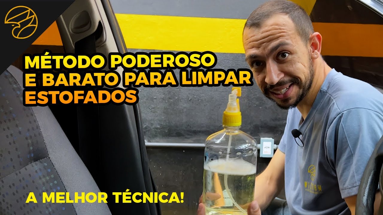 M&Eacute;TODO BARATO PRA LIMPAR ESTOFADOS DO CARRO | Higieniza&ccedil;&atilde;o Automotiva - Wizoom Play