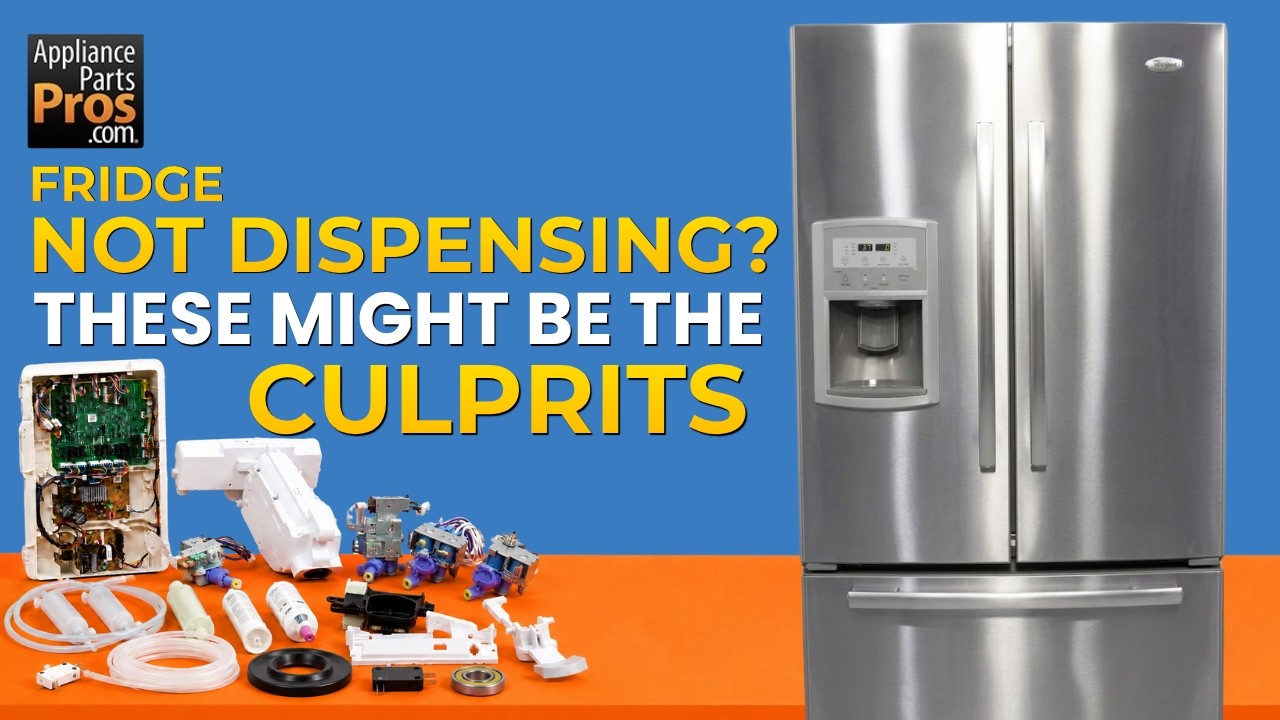 Refrigerator Won’t Dispense Water - Top 6 Reasons & Fixes - Kenmore, Whirlpool, Frigidaire, GE &more