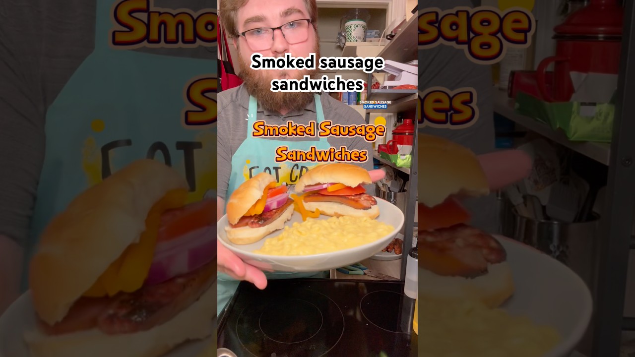 Here&rsquo;s how to make some Smoked Sausage Sandwiches! #SmokedSausageSandwiches #Recipe￼