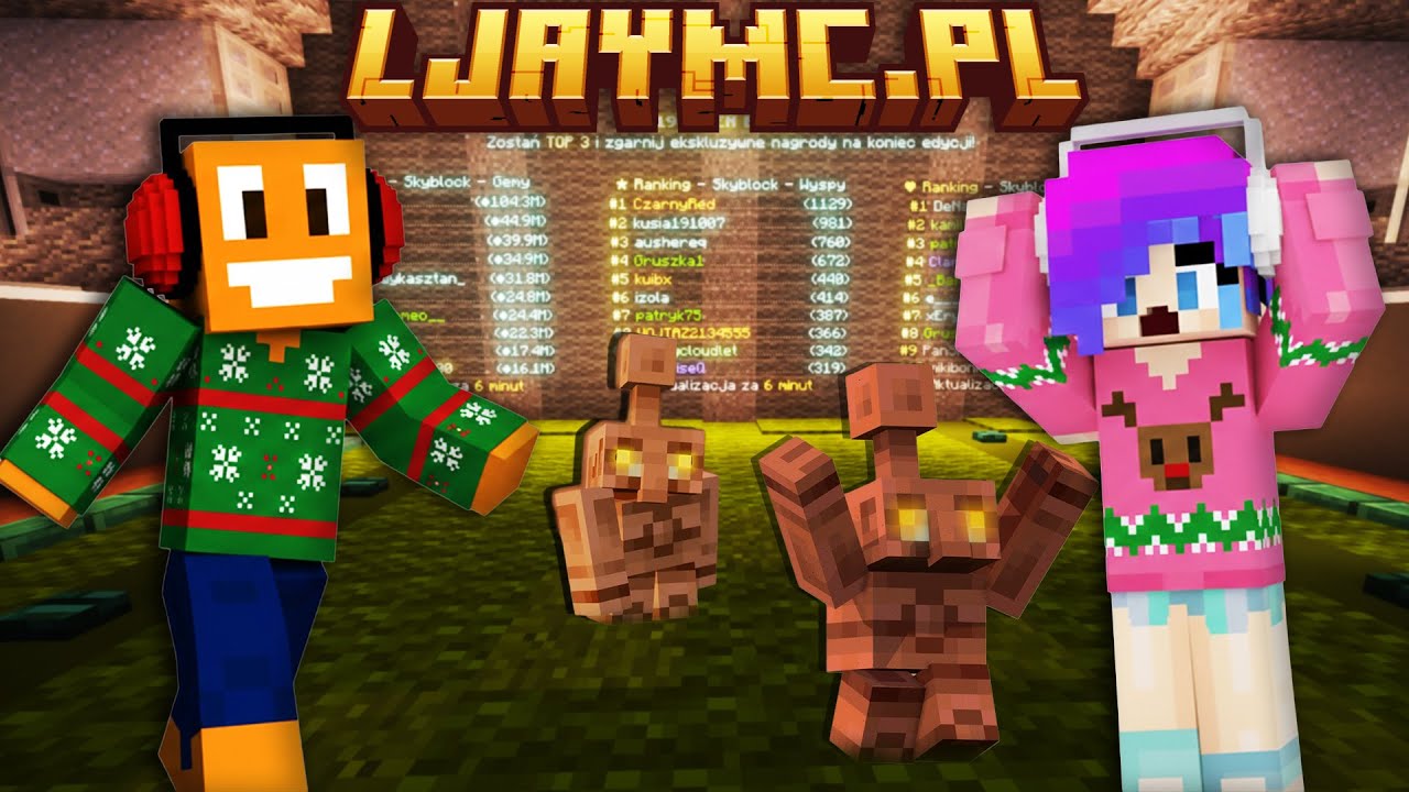 PRZEGLĄD TOP10 i PODGLĄDANIE WIDZ&Oacute;W na *NOWA EDYCJA* SkyBlocka LJAYMC!