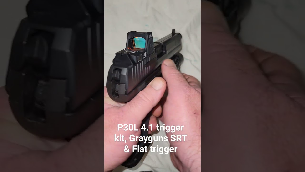 HK P30L 4.1 trigger with grayguns short reset and flat trigger